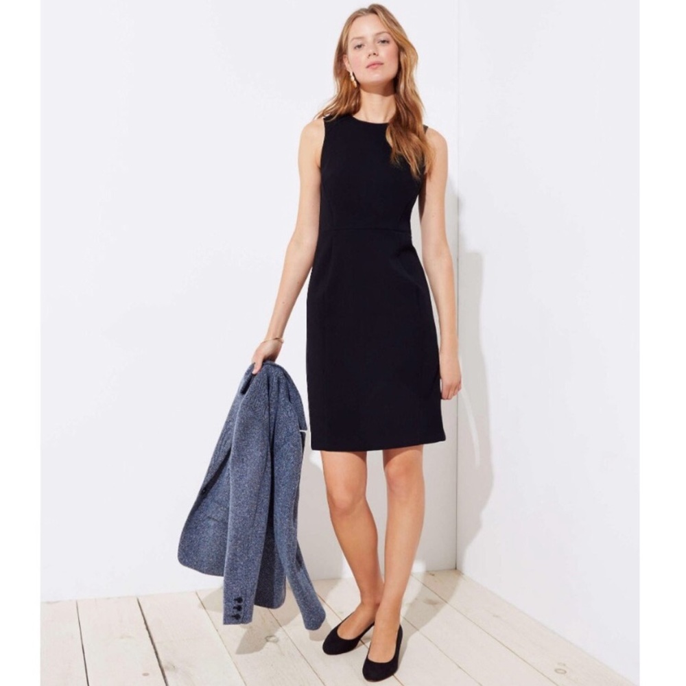 LOFT Paneled Sheath Dress